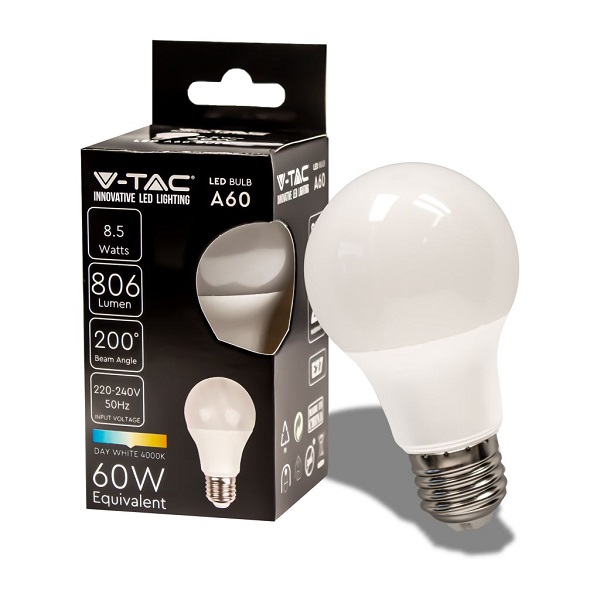 Lampada Led Goccia E27 8,5w Luce Fredda 806 Lumen